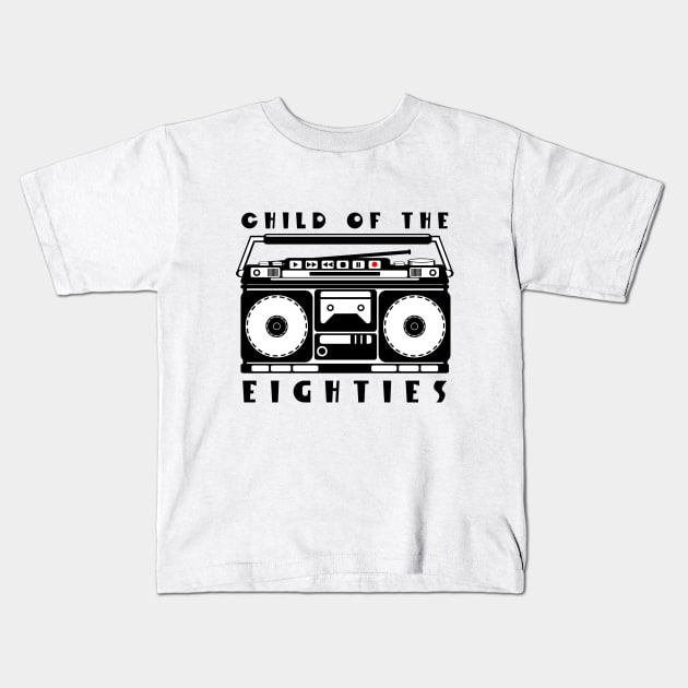 Eighties Music Kids T-Shirt by mailboxdisco